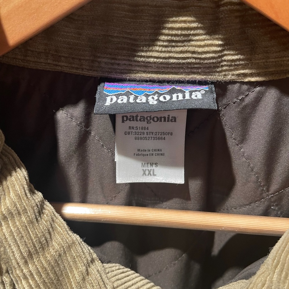 Corduroy Patagonia jacket.